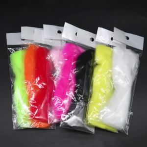 8Packs Synthetic Fiber Fly Tying Material 15cm Long Streamer Dubbing Fluff DIY Artificial Trout Bass Lure Bait Fly Fishing