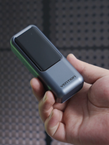 Vention Mini 22.5W PowerBank 10000mAh Ultra-Compact Portable Charger with Built-in Cable for Phones/AirPods/Smart Watches