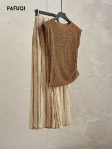 PAFUQI | Graceful Asymmetrical Off-shoulder Tunic Tee Shirt
