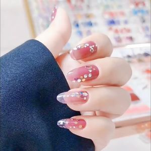 Stiker Kuku Elegan<14 PCS>Sticker Kuku Wanita Premium Nail Art Nails Sticker Series Medicure YS003