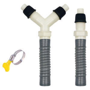 Washing Machine Drain Pipe Y Type Three Heads Sewer Drainage Floor Drain One Drag Two Extended Lengthened Water Outlet Soft Tube
