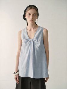INSIS FEMME | Sandalwood Silk Sleeveless Reversible Butterfly Knot Summer Top
