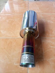 knalpot mobil racing hks full stainles