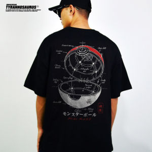 Bandai | Dollverse Pokémon Collaboration Spirit Ball Pure Cotton Mens and Womens Short-sleeved T-shirt Loose Trendy Brand