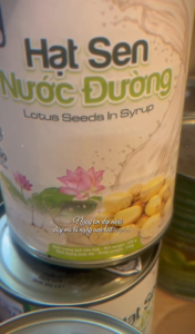 Hạt sen nước đường Lotus lon 600g - ngon đỉnh