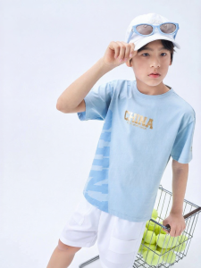 XTEP | Áo Thun Cotton Thoáng Khí Chống Ẩu Cho Trẻ Em