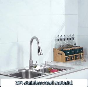 【Ready stock】Dual model 75x40 Thicker 304 Stainless Steel Double basin Kitchen Sink 双盆水槽