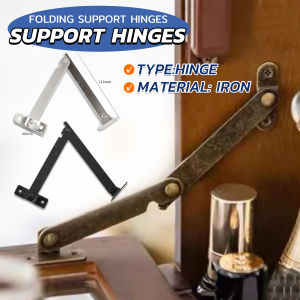 ItemMart Rotatable Folding Lid Support Hinges for Furniture Cabinet