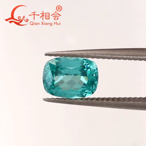 5x7mm-9x11mm AGL Certificate Antique Cushion Shape Synthetic Paraiba YAG Loose Stone Yttrium Aluminium Garnet With Inclusions DIY Accessories for Jewelry Making
