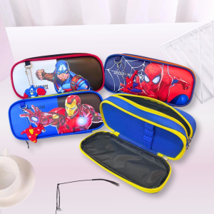 8821 / Boy Kids Pencil Case Spiderman Ironman Captain Design /Kotak Pensel Budak Lelaki Sekolah Rendah Tadika Stationery