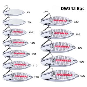 Mồi Câu Cá Hồi PRO BEROS Metal Spinner Spoon Lure 3g-60g Mồi Giả Dạng Spinnerbait Cứng Có Kim Tuyến Tạo Tiếng Động Dùng Cho Câu Cá Ở Sông Biển Hồ.