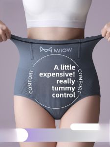 Miiow | Cat Lady High Waist Abdomen Control Cotton Underwear Womens Seamless Breathable Anti-Bacterial Triangle Panties
