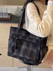 Original Small Audience Canvas Bag New Womens Fashion Single Shoulder Pocket Tote Large Capacity Artistic Commuter Handbag