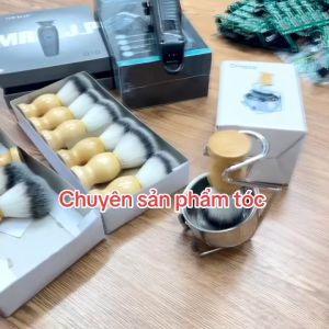 Combo Bộ dụng cụ quét kem cạo râu Barber Cao Cấp L308