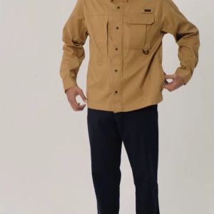 MGee Jaket Kemeja Pria Jacket Mgeeworks Jazper C003 Mustard