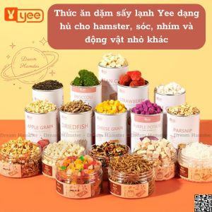 Thức ăn dặm sấy lạnh Yee dạng hủ cho hamster sóc nhím và động vật nhỏ khác