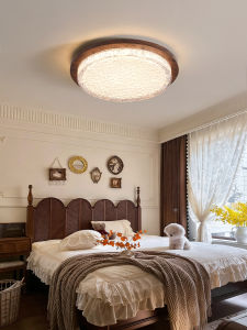 DGY | Eye-Protective Mid-Century Style Luxurious Walnut Bedroom Lamp
