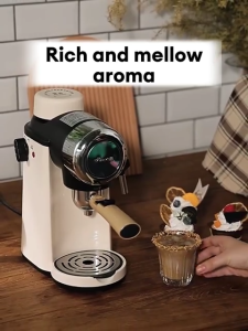 Vermax Espresso Coffee Machine Maker Machine Potable Coffee Maker Coffee Grinder Milk Foamer for home