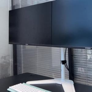 Portable Monitor Stand Display Mounting Arm Computer Stand Desktop 27/32-Inch Arm Left and Right Double Screen 2-Screen Multi-Screen Increased Riser Base