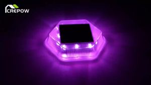 1pc Solar RGB Step Lights for Outside LED Solar Deck Lights Stair Light IP65 Waterproof Solar Lawn Light Underground Light