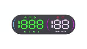HUD GPS Car Digital Speedometer Head Up Display Universal Color Overspeed Alarm Smart Meter For All Cars Electronic Accessories