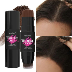 2-in-1 Hairline Filling Cream Stick-เส้นผม Rich Stick พร้อมแปรงกันน้ํา Matte สําหรับรากสีเทา & ผมบางคอนซีลเลอร์