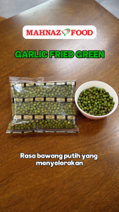 Mahnaz Food | Nuts | Garlic Fried Green Peas | Kacang Pis Rangup Goreng Bawang Putih | 300g