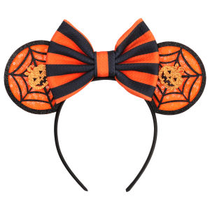 Cartoon Halloween Ghost Mickey Mouse Ears Headband Cosplay Mickey Mouse Hairband Pumpkin Decoration Kids Party Hair Accessories