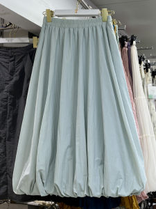 กระโปรงทรงเอเอวสูงสไตล์เกาหลีสำหรับผู้หญิง กระโปรงทรงเข้ารูปทรงลูกโป่ง กระโปรงทรงลูกโป่งสีพื้น กระโปรงทรงเข้ารูปสำหรับใส่ไปทำงาน