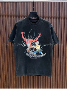 Áo Thun Cotton Cổ Tròn Tay Dài Dáng Rộng Phong Cách Retro Mùa Hè Thu Hunter Xăm Hoạt Hình Cho Nam Và Nữ