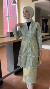Setelan Kebaya Encim Tile Sapto dan Rok Songket