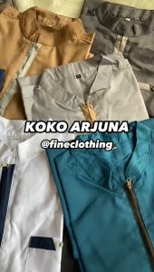 FC PROMO KOKO ARJUNA Toyobo Zipper Terbaru 2023 (7 Warna S-3XL) / Baju Muslim Koko Pria Dewasa Lengan Pendek terbaruterlaris / Koko Kurta Pakistan Jumbo Kekinian / [abu muda abu tua coksu marun navy tosca]
