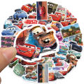 50PCS Disney Cartoon Cars Lightning McQueen Stickers Movie Anime Decal Guitar Laptop Cute Kawaii Sticker Pack Kids Girl Toy. 