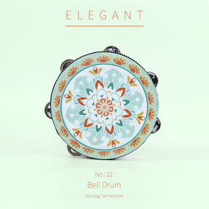 Hand Drum Dancing Bell Drum for Kindergarten Teachers Exam Special Use Wooden Toy for Boys And Girls All Ages