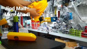 Payung Lipat Pisang Banana Desain Lucu Unik Anti Basah UV Protection Umbrella Cute Design Buah Botol Mini Kecil Fruits Anti Panas Mudah Disimpan Dibawa Clear Rain Bahan Poliester Kerangka Logam Kokoh - Kuning