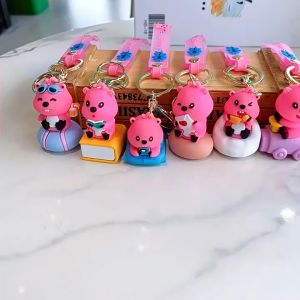 Gantungan Kunci Karakter Kartun Loopy Lucu Keychain Keyring Hadiah Gantungan Tas Sekolah