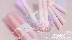 【ARK】Lipstik Pink Bear Jelly Lip Gloss Korea Lip Gloss Mirror Water Lipstik MC003