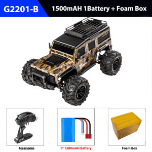 G2201 1/16 RC 4x4 Off-Road High Speed Drift Radio Control Vehicle 4WD RC Excavator with LED Light Outdoor Car Toy for Adults