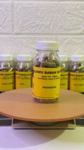 Obat Herbal Tremor Parkinson Tangan Gemetar Gerak Sendiri Herbal Ampuh Memperbaiki Kinerja Otak Penyumbatan - Jamu Babah Kuya (KAPSUL)