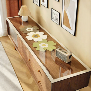 Transparent Soft Glass Table Mat For Furniture