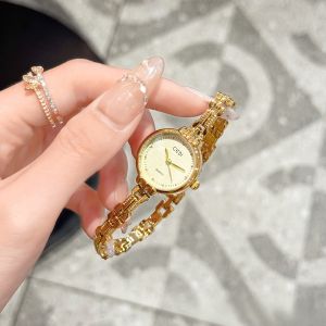Fashion Watches Woman Elegant Luxury Gold Womens Bracelet Quartz Watch Small Exquisite Ladies Clock Gift for Girlfriend Montre