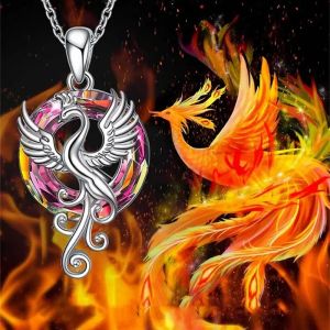 Huitan Chic Flying Bird Necklace for Women Silver Color Personality Statement Jewelry Funny Accessories for Anniversary Party