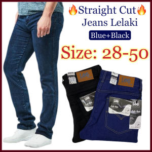 (SAIZ BESAR 28-50)￼SELUAR JEANS TERMURAH STRAIGHT CUT DESIGN JEANS LONG PANTS CASUAL JEANS OFFER