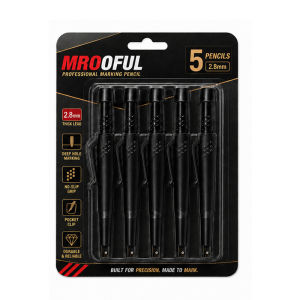 MROOFUL | Bộ Bút Chì Thợ Mộc Chuyên Nghiệp 2.8mm Bút Chì Cơ Khí Tích Hợp Gọt Bút Dụng Cụ Đánh Dấu Lỗ Sâu Dành Cho Thợ Mộc Và Kỹ Sư