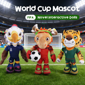 Lovinland Pet 2026 FIFA World Cup Mascot Pet Chew Toy Crinkle & Squeaky Interactive Plush