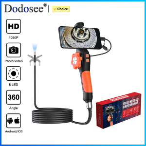 Dodosee 360° Two-Way Type-C Articulating Endoscope Camera HD 1080P Borescope Car Inspection Industrial Endoscope For IOS Android