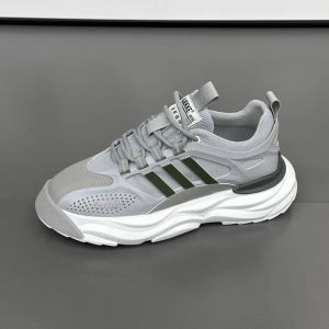 Mens Dad Shoes Summer Season Mesh Breathable Thick Bottom Casual Sports Shoes Trendy White Sneakers Youth Active Style