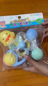MAINAN BABY PLAY SET ISI 6PCS MAINAN BAYI KERINCINGAN NEW - Biru isi 6pcs