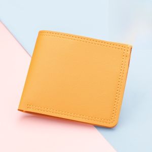 Ví Da Nữ Gấp Gọn Siêu Mỏng Kiểu Nhật Bản Cho Học Sinh Có Khóa Kéo Ví Đựng Tiền Nhỏ Gọn Phong Cách Ngọt Ngào