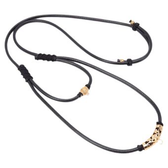 รูปจากผู้ขายบน Lazada: Adjustable Length Buddhist Amulet Necklace Thai Wax & Leather Cord ตั้งราคา ฿239 ขายแล้ว 691 ชิ้น
